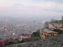 Панорама Неаполя с видом на Везувий с холма Вомеро